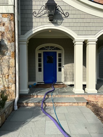 Seal-A-Door set up at an upscale Baltimore home